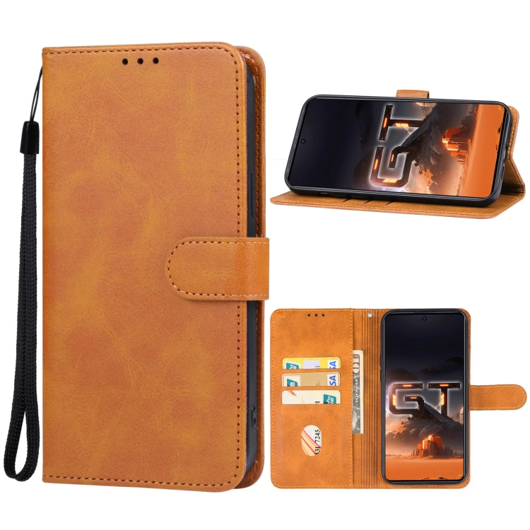 For Infinix GT 10 Pro Leather Phone Case(Brown) - Infinix Cases by buy2fix | Online Shopping UK | buy2fix