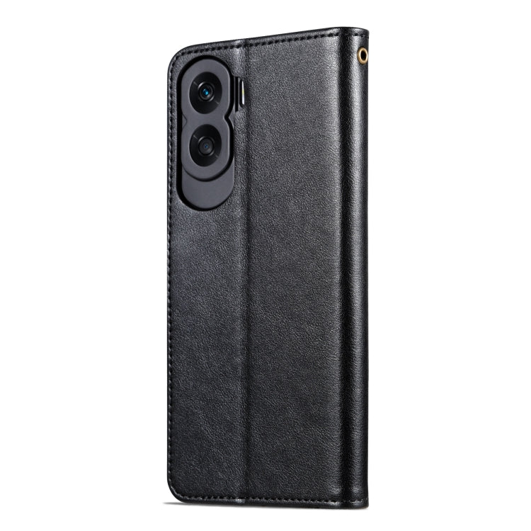 For Honor X50i AZNS Sheepskin Texture Flip Leather Phone Case(Black) - Honor Cases by AZNS | Online Shopping UK | buy2fix