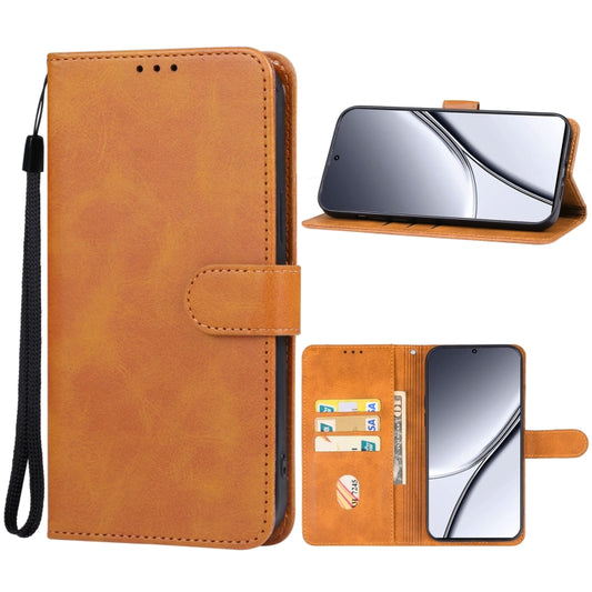 For Realme GT5 Pro Leather Phone Case(Brown) - GT5 Pro Cases by buy2fix | Online Shopping UK | buy2fix