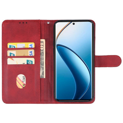 For Realme 12 Pro/12 Pro+ Leather Phone Case(Red) - Realme Cases by buy2fix | Online Shopping UK | buy2fix