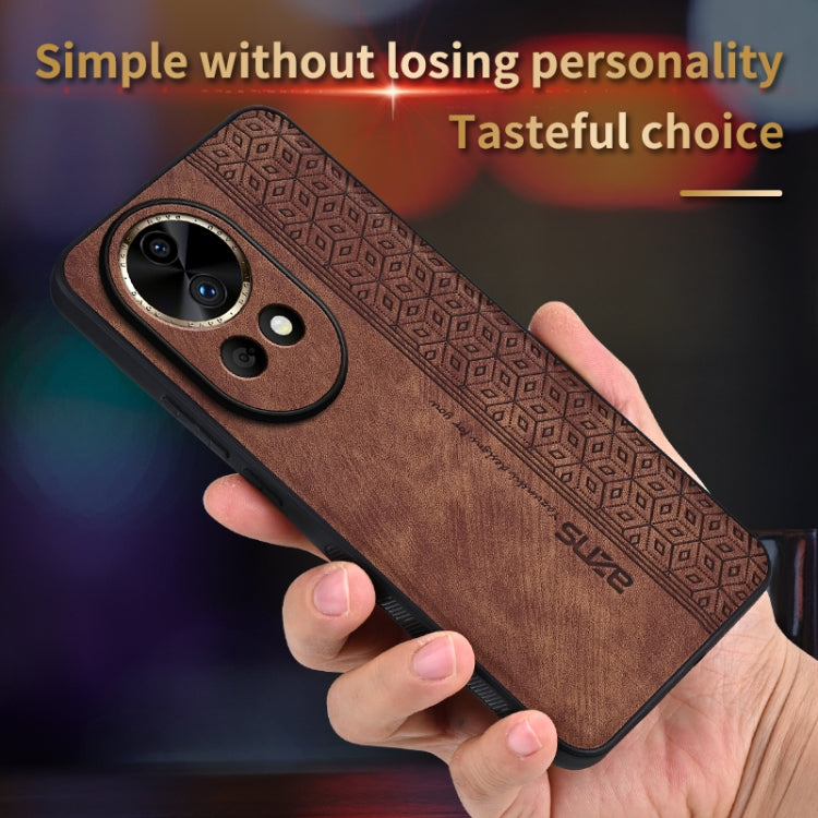 For Huawei nova 12 Pro AZNS 3D Embossed Skin Feel Phone Case(Sapphire Blue) - Huawei Cases by AZNS | Online Shopping UK | buy2fix