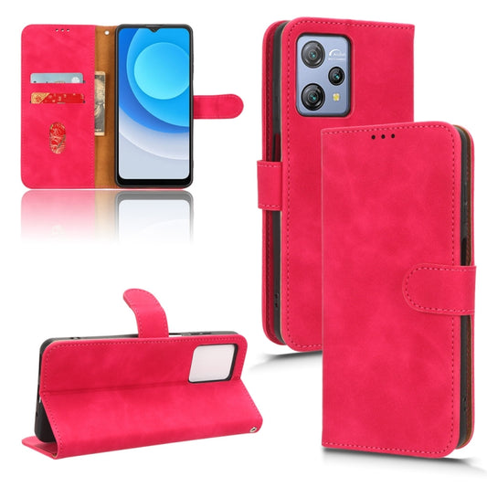 For Blackview A53 Pro Skin Feel Magnetic Flip Leather Phone Case(Rose Red) - More Brand by buy2fix | Online Shopping UK | buy2fix