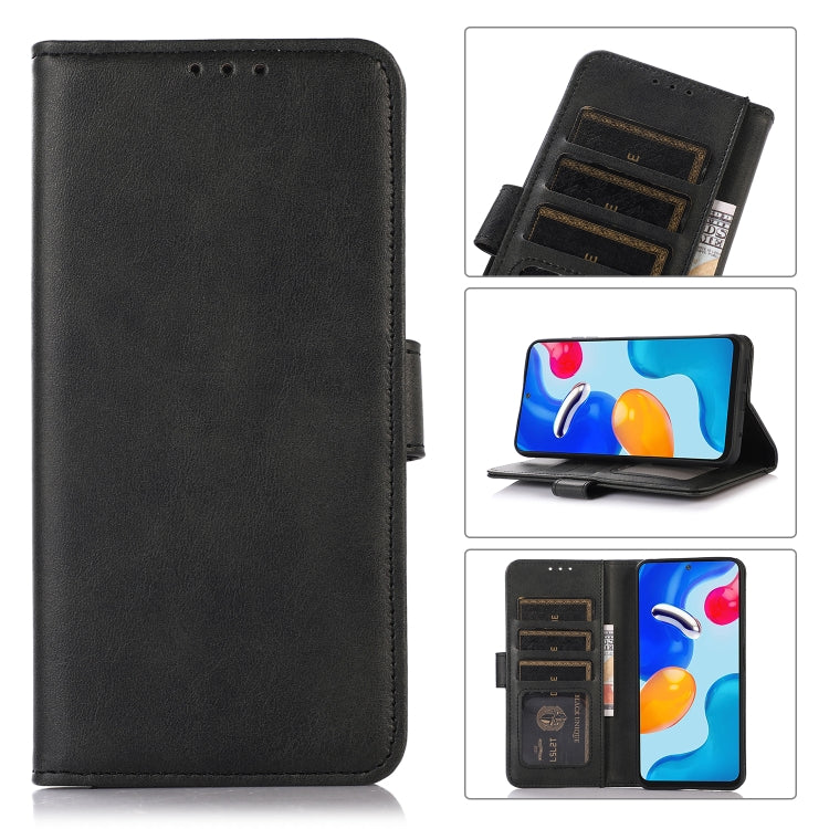 For Xiaomi Redmi Note 13 4G Cow Texture Leather Phone Case(Black) - Note 13 Cases by buy2fix | Online Shopping UK | buy2fix