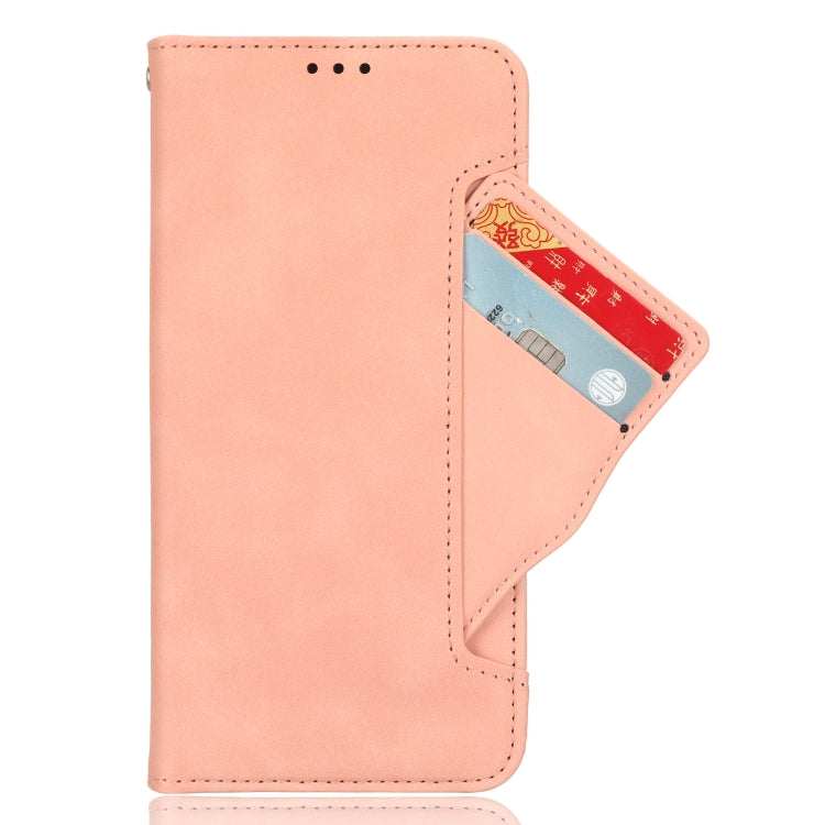 For Sony Xperia 10 VI 2024 Skin Feel Calf Texture Card Slots Leather Phone Case(Pink) - Sony Cases by buy2fix | Online Shopping UK | buy2fix