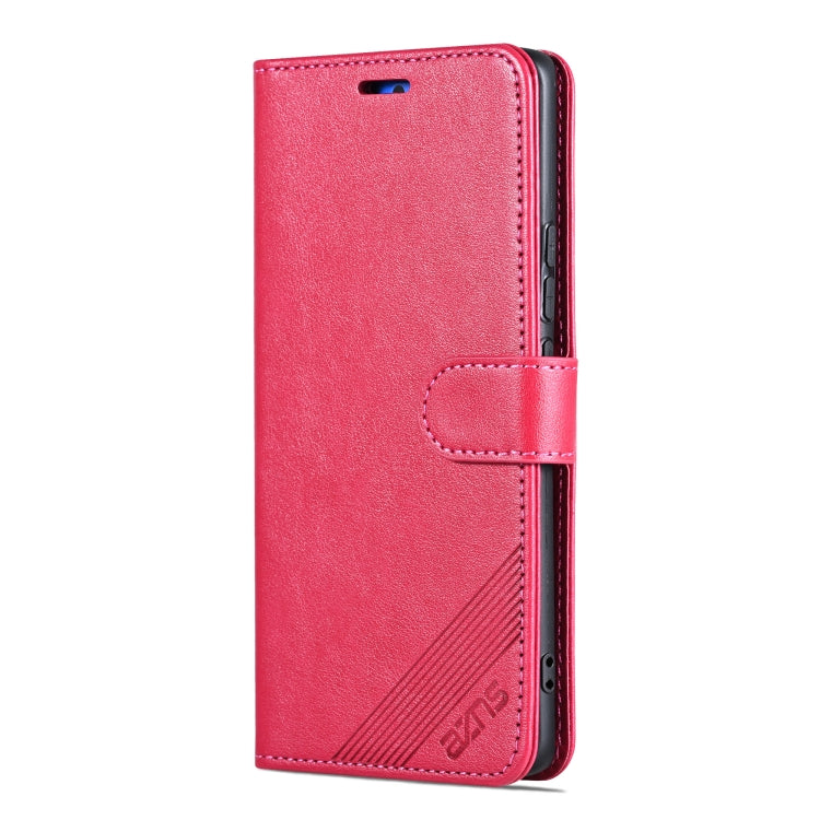 For vivo X100 5G AZNS Sheepskin Texture Flip Leather Phone Case(Red) - vivo Cases by AZNS | Online Shopping UK | buy2fix