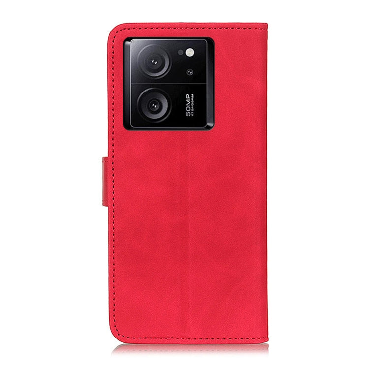 For Xiaomi 13T 5G / Redmi K60 Ultra 5G KHAZNEH Retro Texture Flip Leather Phone Case(Red) - Redmi K60 Ultra Cases by buy2fix | Online Shopping UK | buy2fix