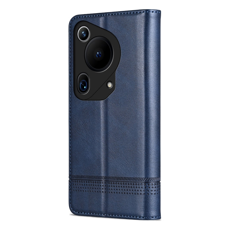 For Huawei Pura 70 Ultra AZNS Magnetic Calf Texture Flip Leather Phone Case(Dark Blue) - Huawei Cases by AZNS | Online Shopping UK | buy2fix