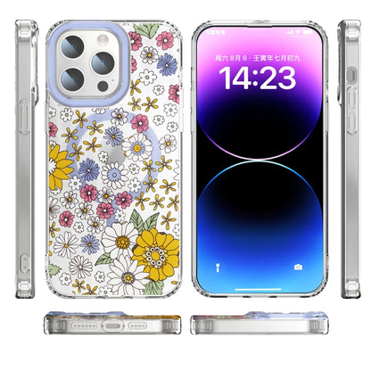 For iPhone 15 Pro Max MagSafe Magnetic TPU Phone Case(Little Flower) - iPhone 15 Pro Max Cases by buy2fix | Online Shopping UK | buy2fix