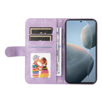 For Xiaomi Redmi K70 / K70 Pro Skin Feel Life Tree Metal Button Leather Phone Case(Purple) - K70 Pro Cases by buy2fix | Online Shopping UK | buy2fix