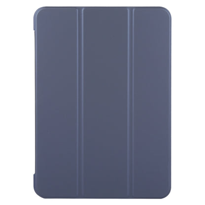 For iPad Air 11 2024 GEBEI 3-folding Holder Shockproof Flip Leather Tablet Case(Dark Blue) - iPad Air 11 2024 Cases by GEBEI | Online Shopping UK | buy2fix