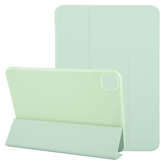 For iPad Air 11 2024 GEBEI 3-folding Holder Shockproof Flip Leather Tablet Case(Green) - iPad Air 11 2024 Cases by GEBEI | Online Shopping UK | buy2fix