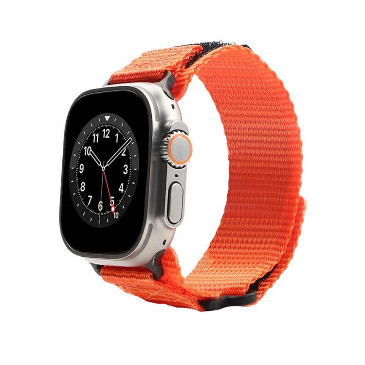 Nylon Two Section Watch Band For Apple Watch Ultra 49mm(Orange) - Watch Bands by buy2fix | Online Shopping UK | buy2fix