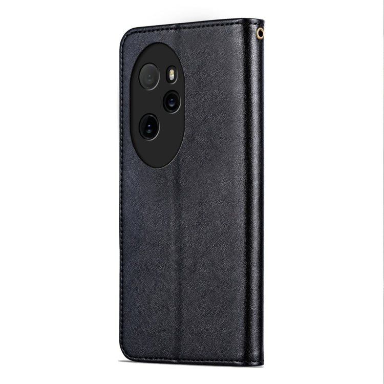 For Honor 100 Pro AZNS Sheepskin Texture Flip Leather Phone Case(Black) - Honor Cases by AZNS | Online Shopping UK | buy2fix