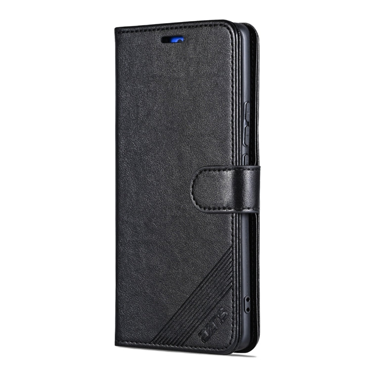 For Honor 100 AZNS Sheepskin Texture Flip Leather Phone Case(Black) - Honor Cases by AZNS | Online Shopping UK | buy2fix