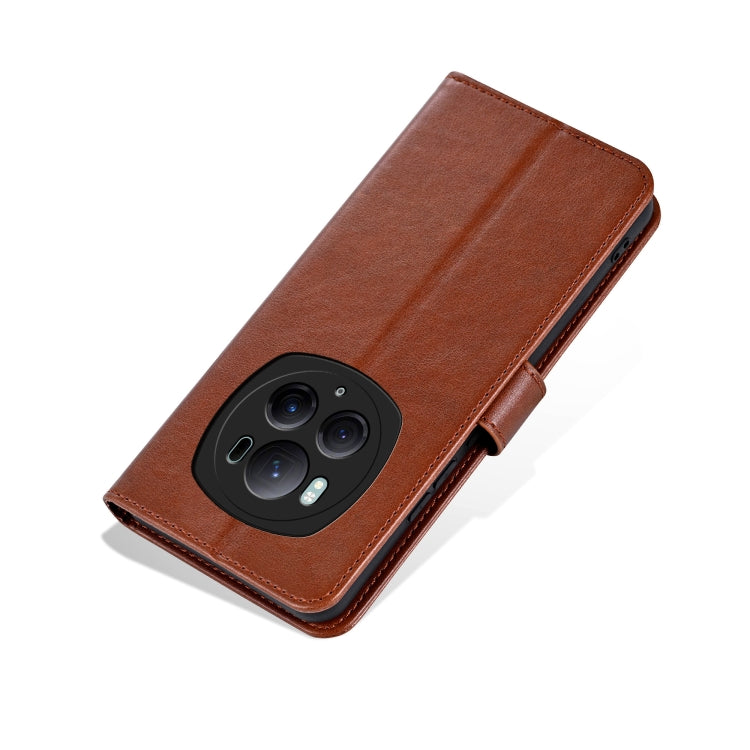 For Honor Magic6 Pro AZNS Sheepskin Texture Flip Leather Phone Case(Brown) - Honor Cases by AZNS | Online Shopping UK | buy2fix