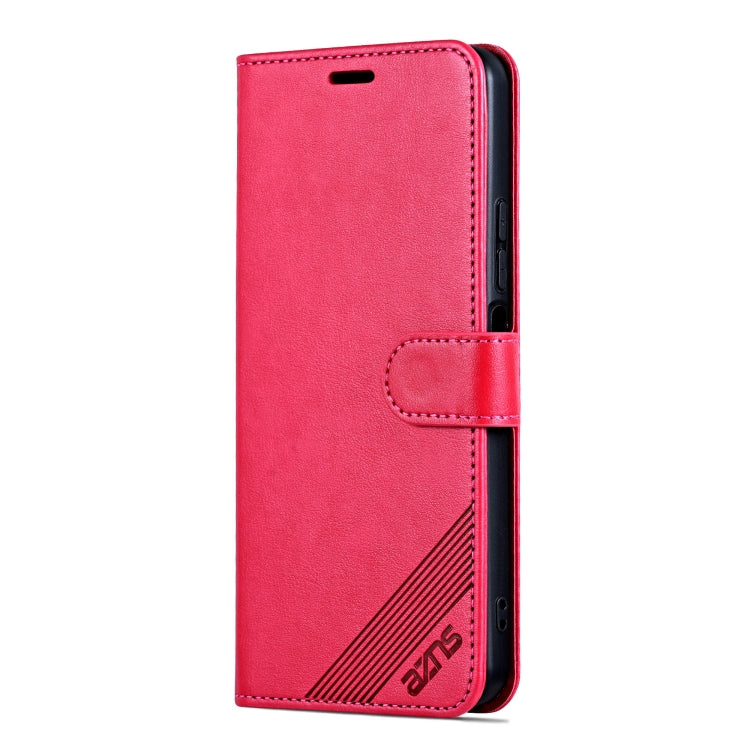 For Honor X60 AZNS Sheepskin Texture Flip Leather Phone Case(Red) - Honor Cases by AZNS | Online Shopping UK | buy2fix