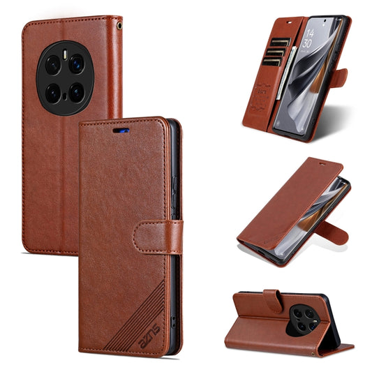 For Honor Magic7 Pro AZNS Sheepskin Texture Flip Leather Phone Case(Brown) - Honor Cases by AZNS | Online Shopping UK | buy2fix