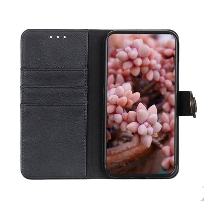 For Xiaomi Redmi Note 12S 4G KHAZNEH Cowhide Texture Flip Leather Phone Case(Black) - Xiaomi Cases by buy2fix | Online Shopping UK | buy2fix