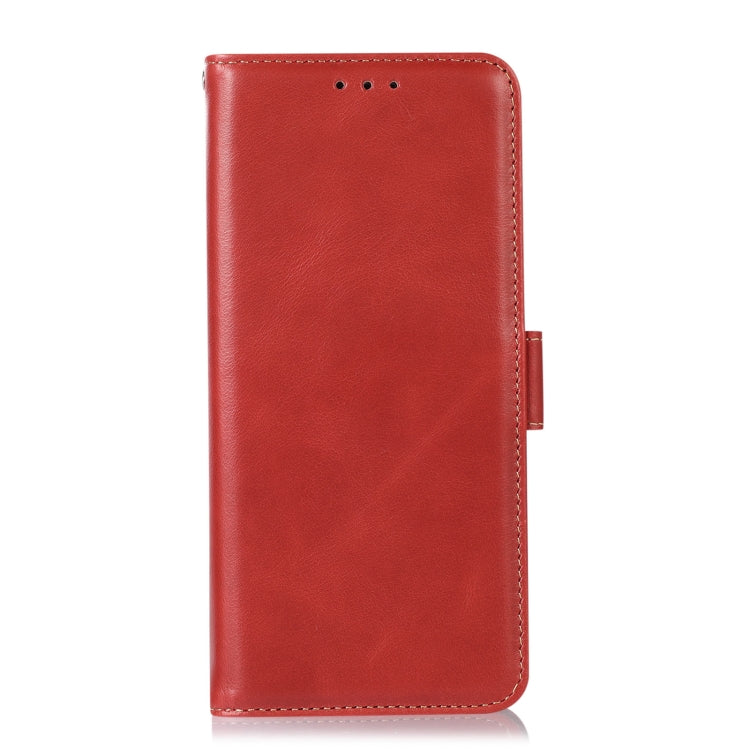 For iPhone 16 Plus Crazy Horse Top Layer Cowhide Leather Phone Case(Red) - iPhone 16 Plus Cases by buy2fix | Online Shopping UK | buy2fix