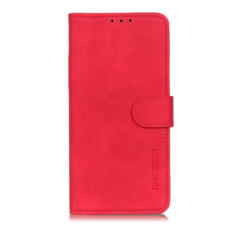 For iPhone 16 Plus KHAZNEH Retro Texture Leather Phone Case(Red) - iPhone 16 Plus Cases by buy2fix | Online Shopping UK | buy2fix