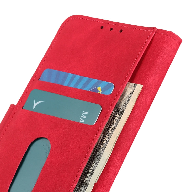 For iPhone 16 Plus KHAZNEH Retro Texture Leather Phone Case(Red) - iPhone 16 Plus Cases by buy2fix | Online Shopping UK | buy2fix