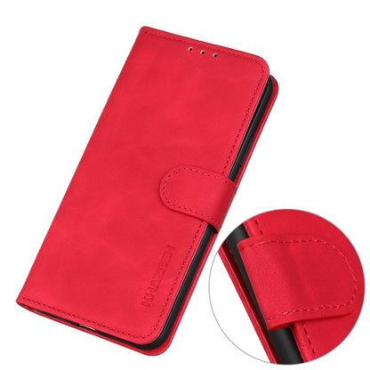 For iPhone 16 Plus KHAZNEH Retro Texture Leather Phone Case(Red) - iPhone 16 Plus Cases by buy2fix | Online Shopping UK | buy2fix