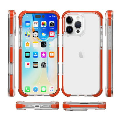 For iPhone 16 Pro Four-corner Shockproof TPU + Acrylic Phone Case(Red) - iPhone 16 Pro Cases by buy2fix | Online Shopping UK | buy2fix