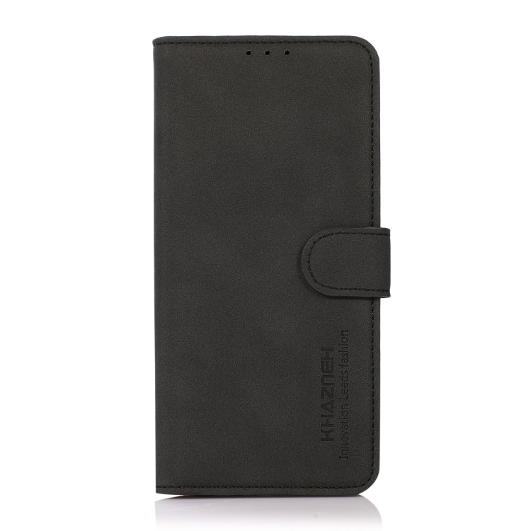 For OnePlus 12 KHAZNEH Matte Texture Leather Phone Case(Black) - OnePlus Cases by buy2fix | Online Shopping UK | buy2fix