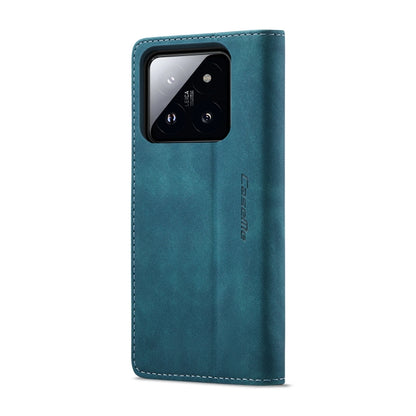 For Xiaomi 14 CaseMe 013 Multifunctional Horizontal Flip Leather Phone Case(Blue) - 14 Cases by CaseMe | Online Shopping UK | buy2fix