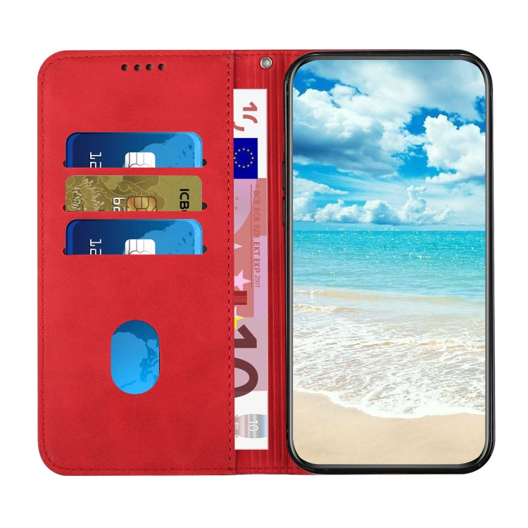 For Xiaomi Redmi Note 13 pro Diamond Splicing Skin Feel Magnetic Leather Phone Case(Red) - Note 13 Pro Cases by buy2fix | Online Shopping UK | buy2fix