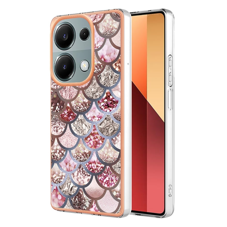 For Xiaomi Poco M6 Pro 4G Electroplating IMD TPU Phone Case(Pink Scales) - Xiaomi Cases by buy2fix | Online Shopping UK | buy2fix