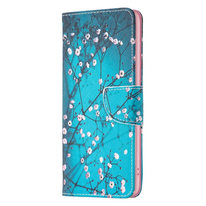 For iPhone 16 Pro Colored Drawing Pattern Leather Phone Case(Plum Blossom) - iPhone 16 Pro Cases by buy2fix | Online Shopping UK | buy2fix