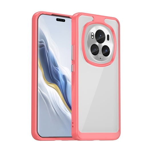 For Honor Magic6 Pro 5G Colorful Series Acrylic Hybrid TPU Phone Case(Red) - Honor Cases by buy2fix | Online Shopping UK | buy2fix