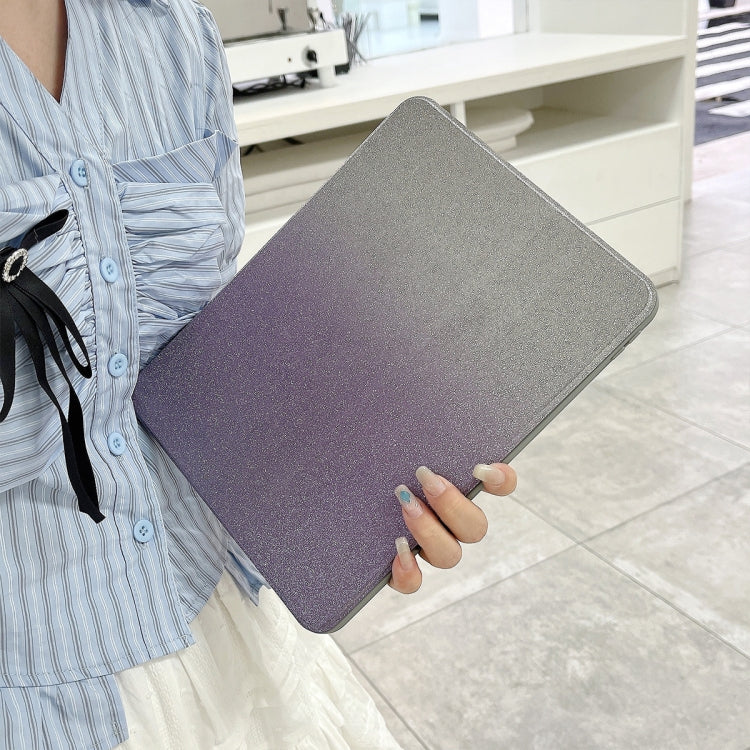 For iPad Air 11 2024 / iPad Pro 11 Gradient Glitter Magnetic Split Leather Tablet Case(Purple) - iPad Pro 11 (2022/2021) Cases by buy2fix | Online Shopping UK | buy2fix