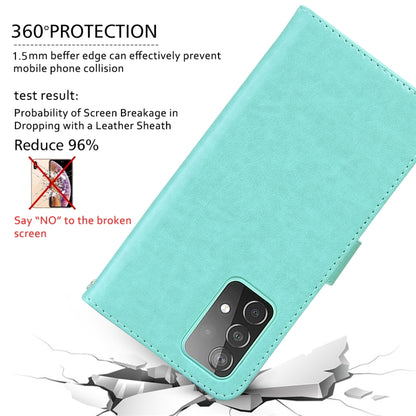 For Samsung Galaxy S23+ 5G Rose Embossed Flip PU Leather Phone Case(Green) - Galaxy S23+ 5G Cases by buy2fix | Online Shopping UK | buy2fix