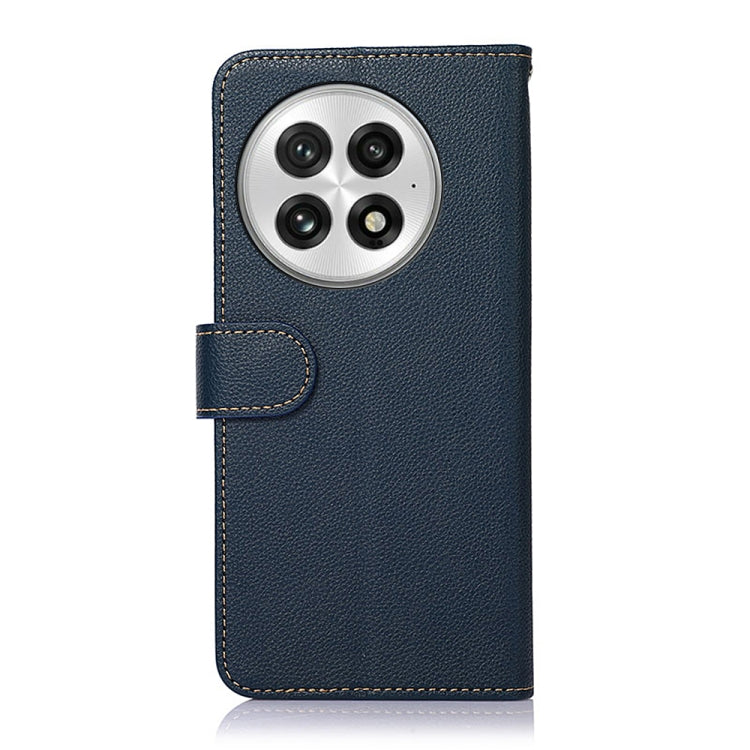 For OnePlus Nord 13 KHAZNEH Litchi Texture Leather RFID Phone Case(Blue) - OnePlus Cases by buy2fix | Online Shopping UK | buy2fix