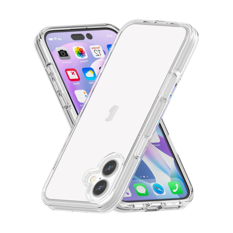 For iPhone 16 Plus Shockproof Terminator Transparent Phone Case(Transparent) - iPhone 16 Plus Cases by buy2fix | Online Shopping UK | buy2fix