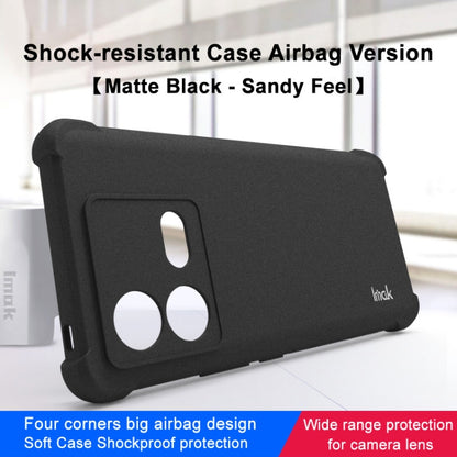 For vivo iQOO Neo8 5G / Neo8 Pro 5G imak Shockproof Airbag TPU Phone Case(Matte Black) - vivo Cases by imak | Online Shopping UK | buy2fix