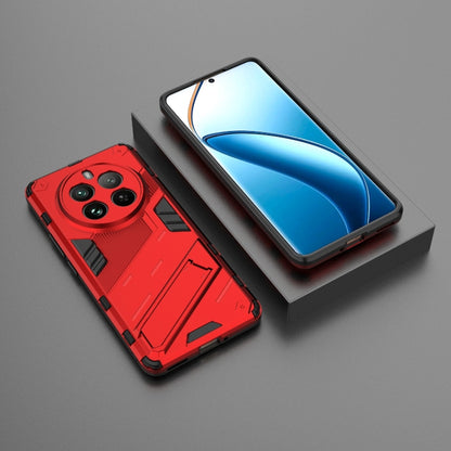 For Realme 12 Pro 5G Global Punk Armor 2 in 1 PC + TPU Phone Case with Holder(Red) - Realme Cases by buy2fix | Online Shopping UK | buy2fix