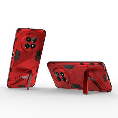 For Realme 12 5G Global Punk Armor 2 in 1 PC + TPU Phone Case with Holder(Red) - Realme Cases by buy2fix | Online Shopping UK | buy2fix