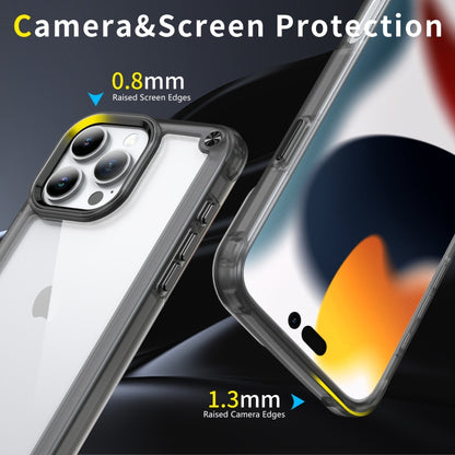 For iPhone 16 Pro Max Skin Feel TPU + PC Phone Case(Transparent Black) - iPhone 16 Pro Max Cases by buy2fix | Online Shopping UK | buy2fix