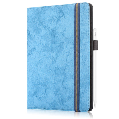 For 9-11 inch Marble Cloth Texture Horizontal Flip Universal Tablet PC Leather Case with Pen Slot & Holder(Sky Blue) - 10 - 11 inch by buy2fix | Online Shopping UK | buy2fix