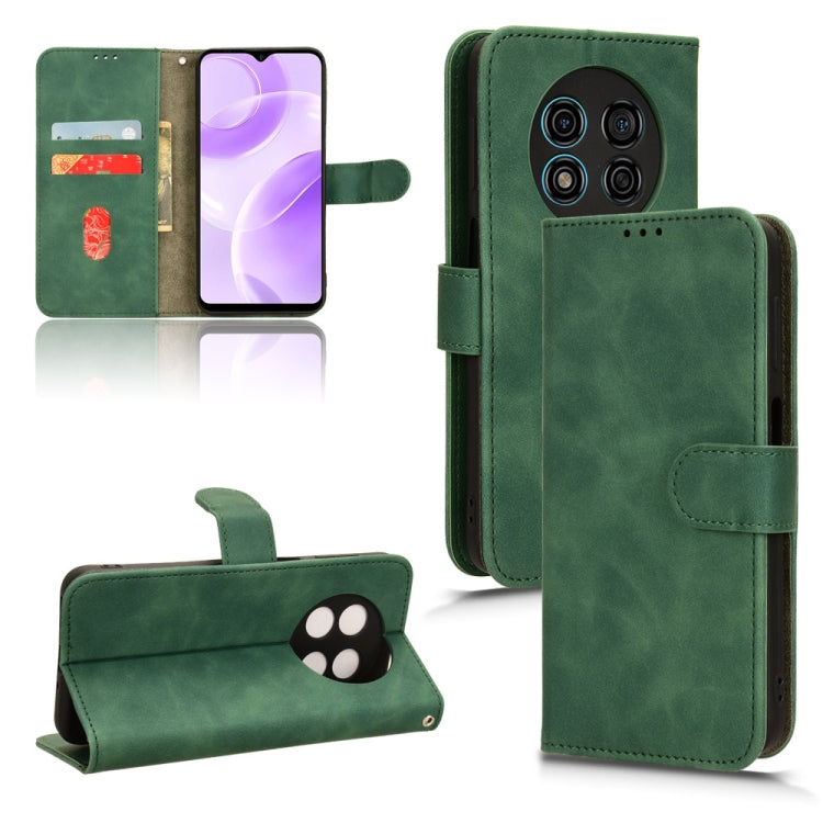 For Ulefone Note 15 Skin Feel Magnetic Flip Leather Phone Case(Green) - Ulefone Cases by buy2fix | Online Shopping UK | buy2fix