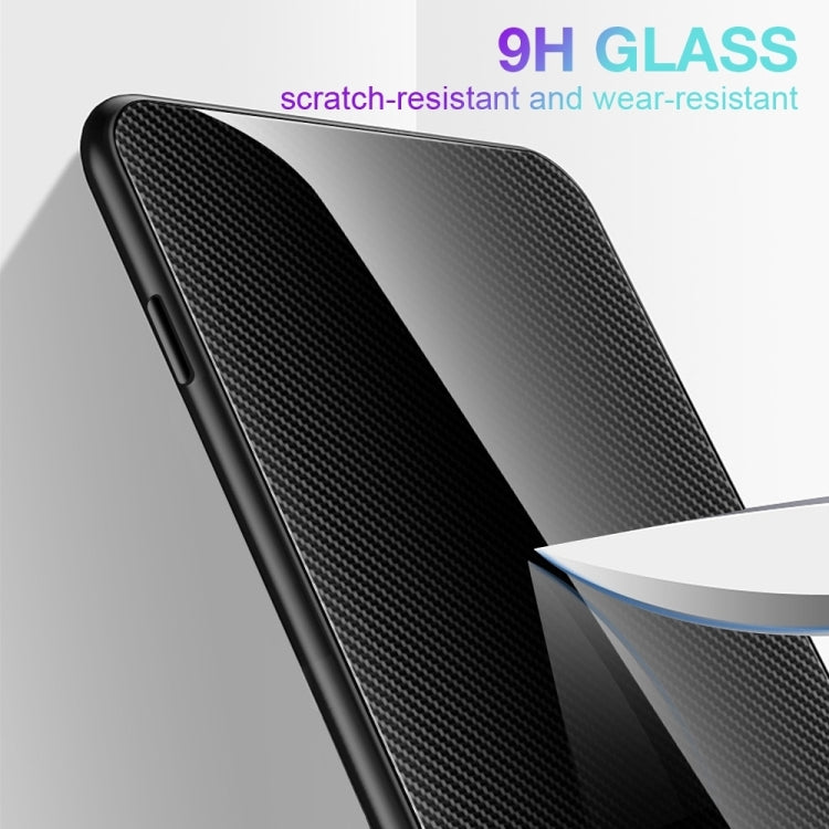 For iPhone 16 Pro Texture Gradient Glass TPU Phone Case(Black) - iPhone 16 Pro Cases by buy2fix | Online Shopping UK | buy2fix