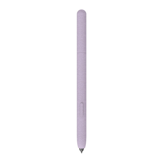 For Samsung Galaxy Tab S6 Lite LOVE MEI Frosted Leather Texture Silicone Protective Pen Case(Purple) - Pencil Accessories by LOVE MEI | Online Shopping UK | buy2fix