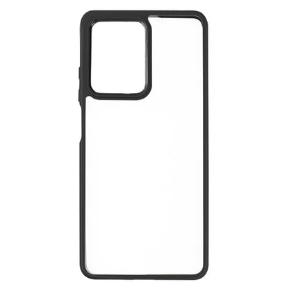 For Xiaomi Redmi Note 12 Pro / Poco X5 Pro 5G Frosted TPU + Transparent PC Phone Case(Black) - Xiaomi Cases by buy2fix | Online Shopping UK | buy2fix