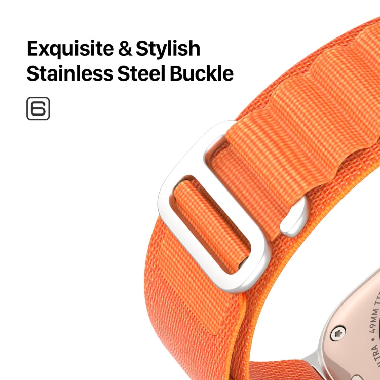 For Apple Watch Series 6 40mm DUX DUCIS GS Series Nylon Loop Watch Band(Orange) - Watch Bands by DUX DUCIS | Online Shopping UK | buy2fix