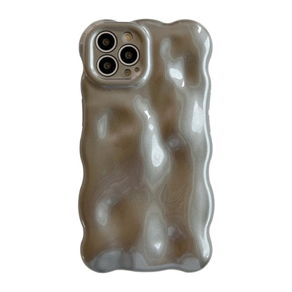 For iPhone 16 Pro Wave Bubbles TPU Phone Case(Grey) - iPhone 16 Pro Cases by buy2fix | Online Shopping UK | buy2fix