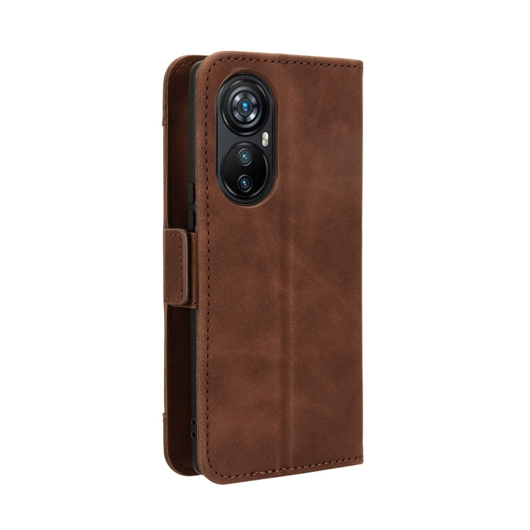 For Blackview A200 Pro Skin Feel Calf Texture Card Slots Leather Phone Case(Brown) - More Brand by buy2fix | Online Shopping UK | buy2fix