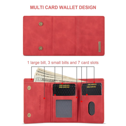 For Sony Xperia 1 VI DG.MING M1 Series 3-Fold Multi Card Wallet + Magnetic Phone Case(Red) - Sony Cases by DG.MING | Online Shopping UK | buy2fix